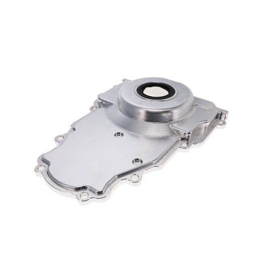 GM LS1/LS6 Natural Aluminum One-piece Timing Cover w/ Gasket & Crank Seal & Hardware