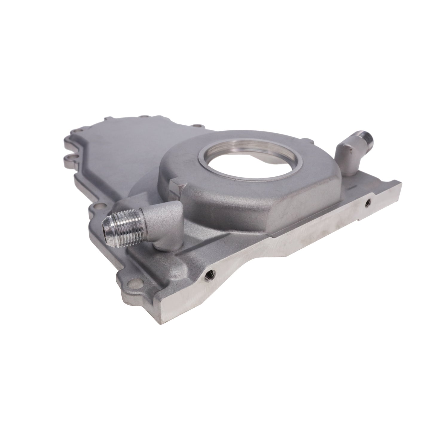GM LS1/LS6 Satin Aluminum One-piece Timing Cover w/ Hardware