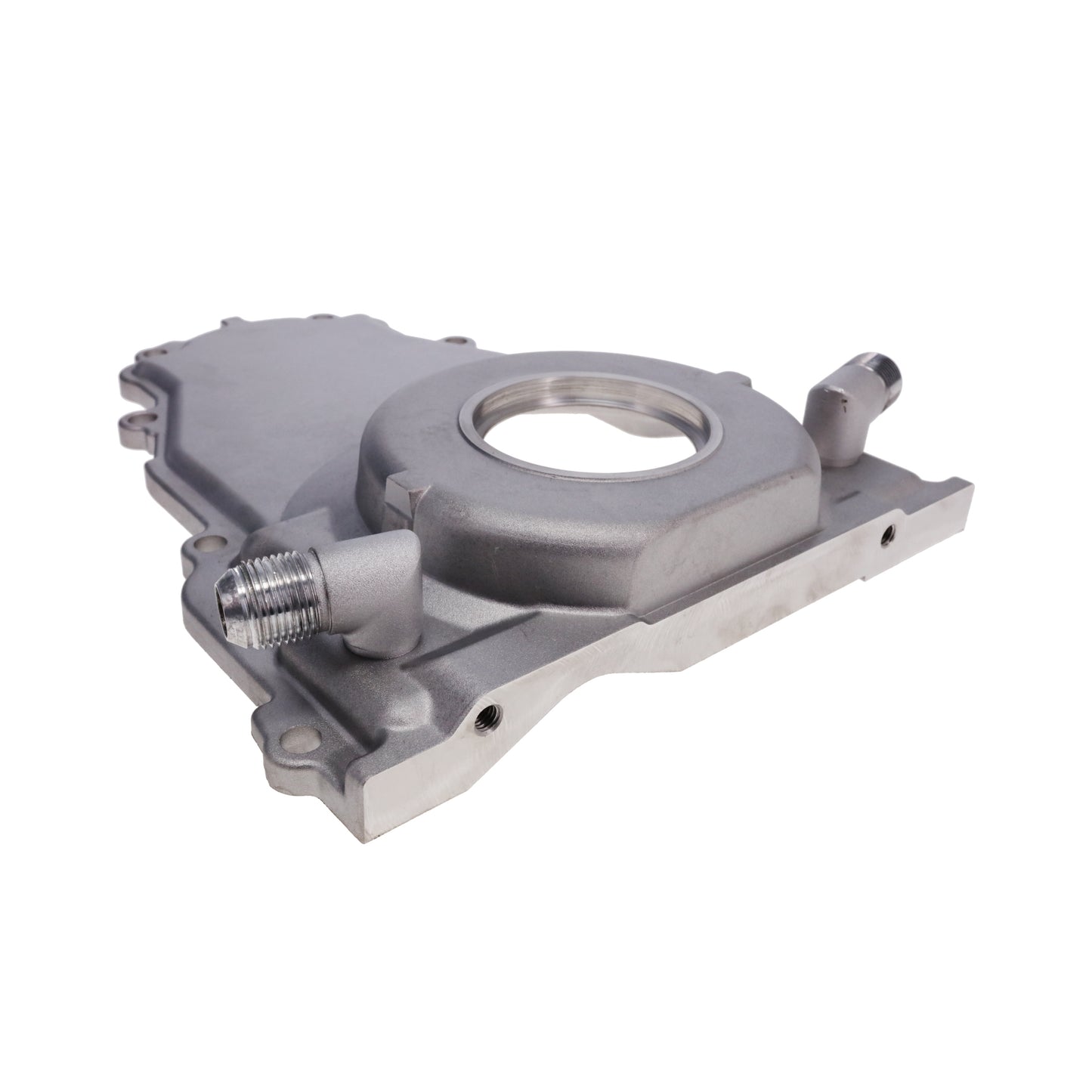 GM LS1/LS6 Satin Aluminum One-piece Timing Cover w/ Gasket & Crank Seal & Hardware