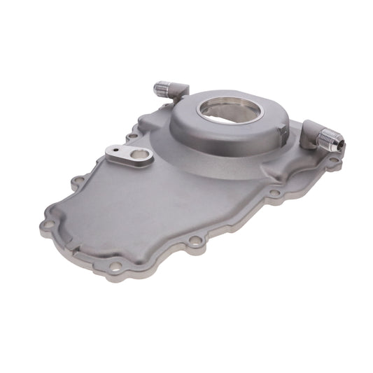GM LS2/LS3 Satin Aluminum One-piece Timing Cover w/ Hardware & Cam Sensor Provision
