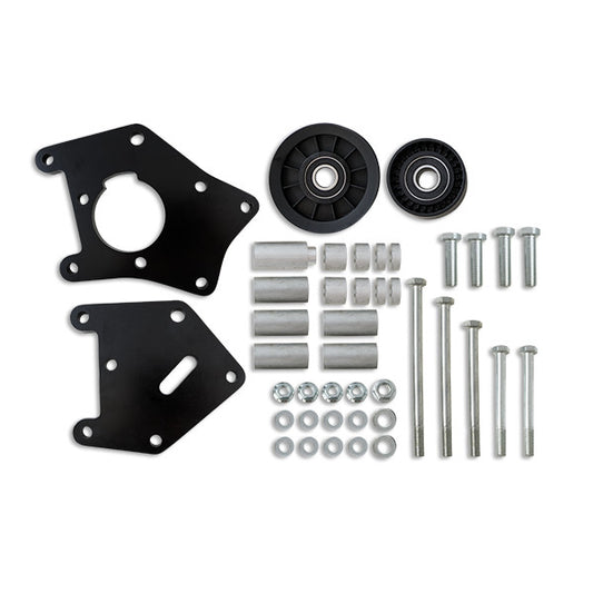 GM Car LS1/LS2 A/C Compressor Relocation Bracket - Black