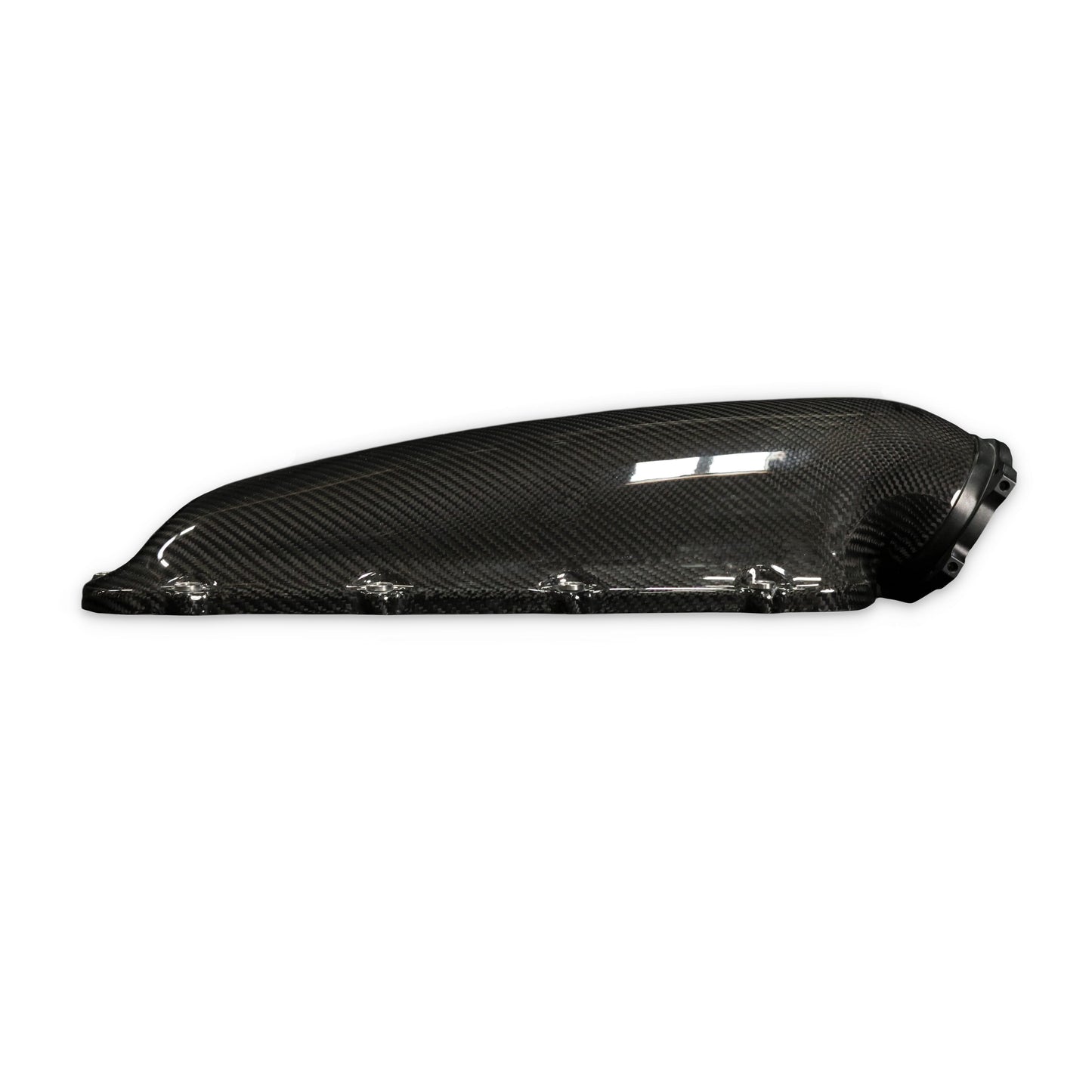 Top Street Performance GM LS and LT Carbon Fiber Intake Manifold Cover Lid - No Logo - installed on the engine