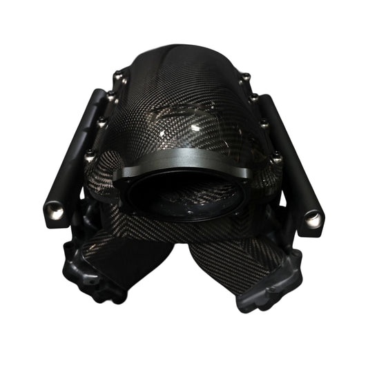 GM LS Gen III Cathedral Port Carbon Fiber Hi-Rise Intake Manifold