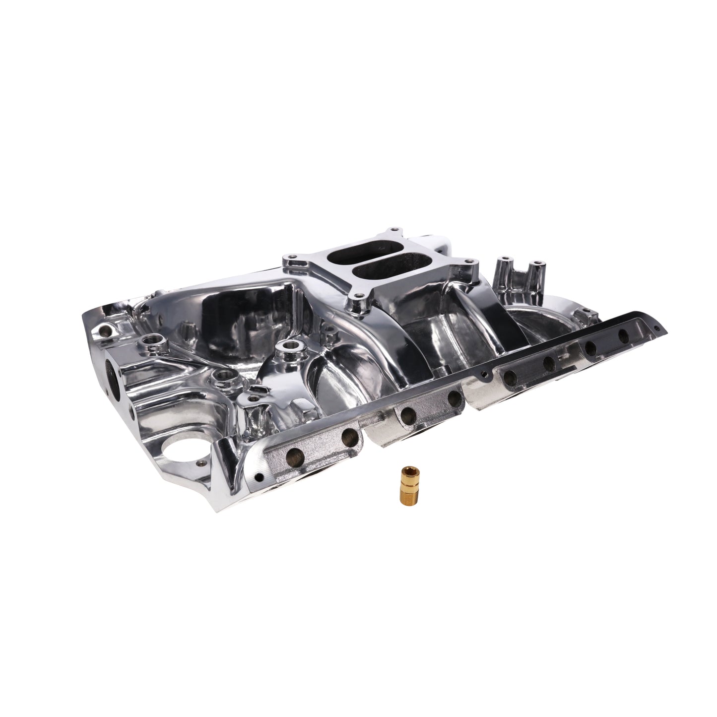 Ford Big Block FE Carbureted Dual Plane Aluminum Intake Manifold - Polished