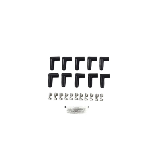 8.5mm Universal Ignition Wires with 180° Ceramic Plug Boots - White