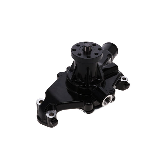 Chevy Small Block Short-Style Reverse Rotation High-Flow Mechanical Water Pump - Black