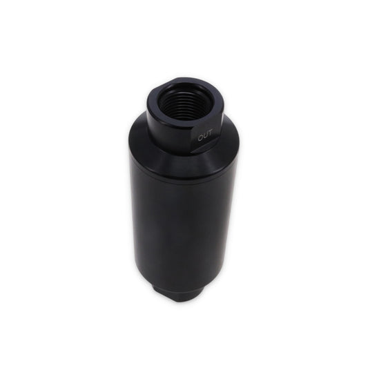10 Micron Billet Aluminum Fuel Filter - Black