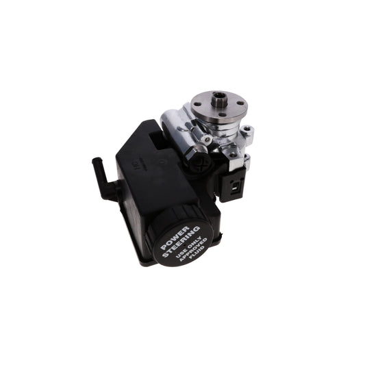 GM Type II Power Steering Pump with Integral Reservoir and Pulley Hub - Chrome