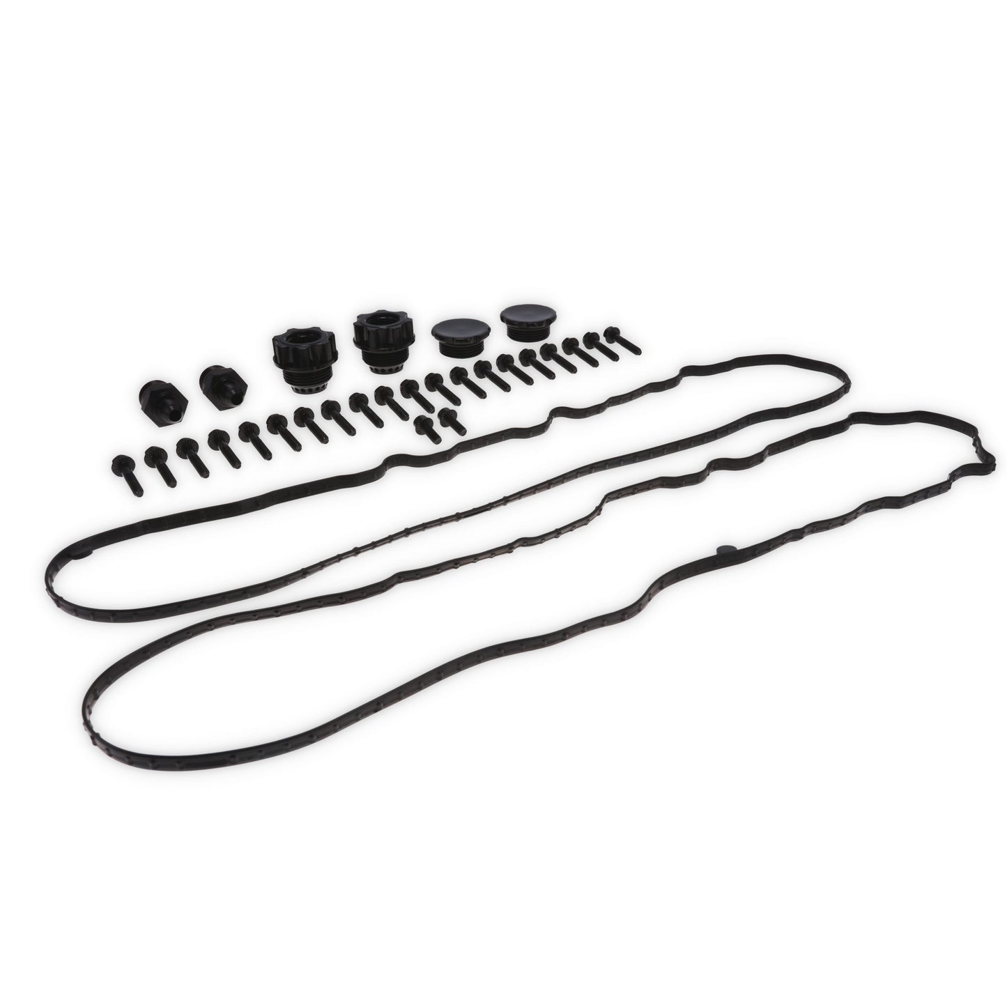 V Series GM LT Billet Aluminum Valve Covers - Black