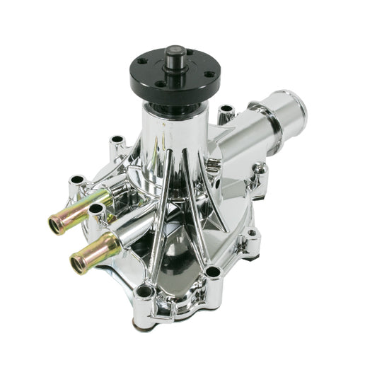 Ford Small Block 302/351W Reverse Rotation Mechanical Water Pump - Chrome