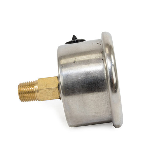 0-15 PSI Liquid-Filled Fuel Pressure Gauge - Chrome