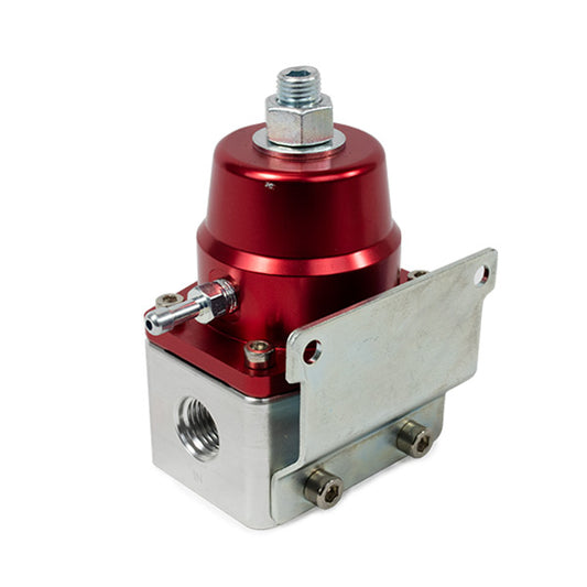 40 - 75 PSI Aluminum Fuel Pressure Bypass Regulator - Red