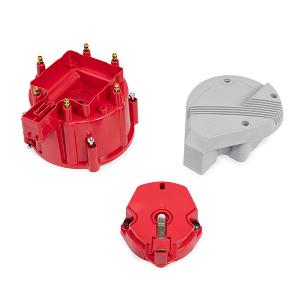 Top Street Performance 6-Cylinder HEI Super Cap & Rotor Kit - Gray - Distributor Cap
