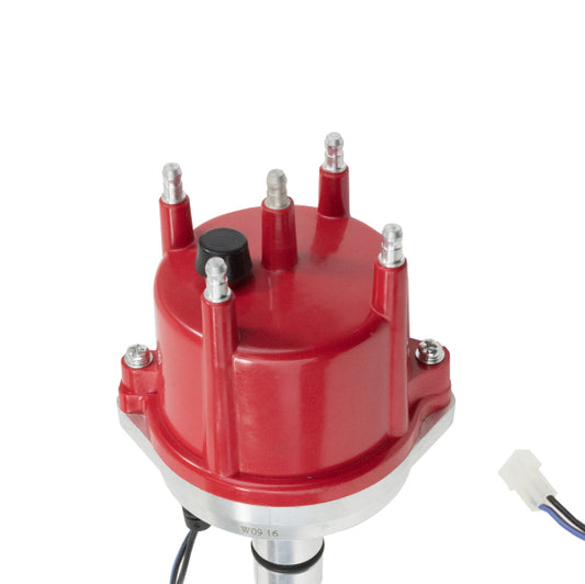 Volkswagen Air-Cooled Flat 4 Pro Billet Distributor with Red Cap