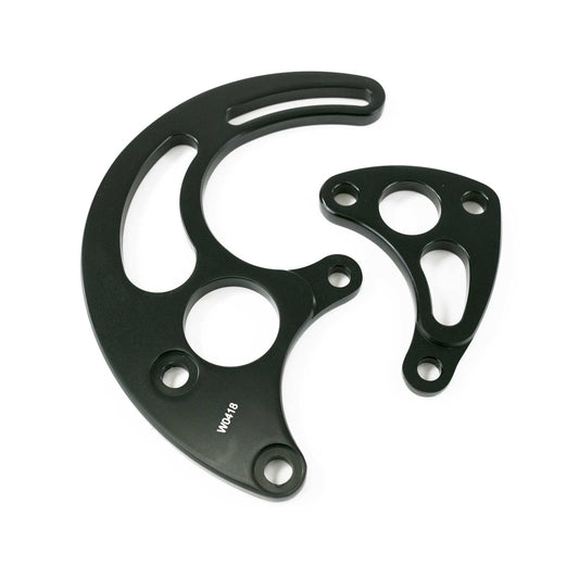Chevy Big Block Long Water Pump Power Steering Bracket - Black