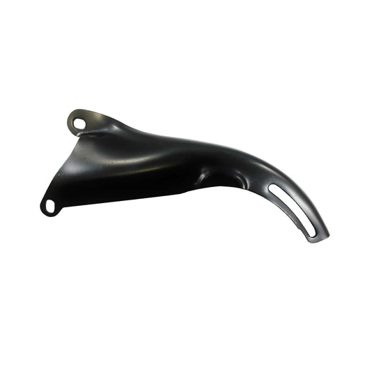 Chevy Small Block Short Water Pump Steel Driver Side Top Alternator Bracket - Black
