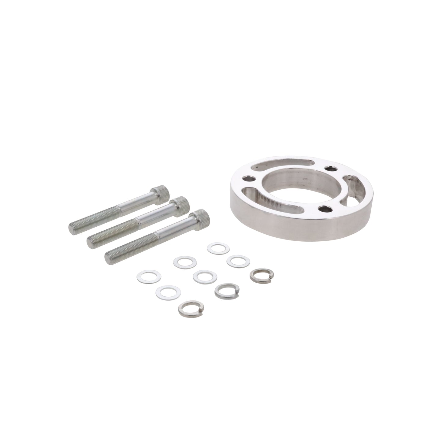 5/8" Gilmer Style Crank Pulley Spacer with 2 3/4" Bolts - Polished
