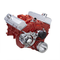 Chevy Small Block Serpentine Conversion - Alternator Only, Electric Water Pump - Polished