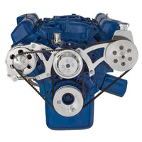 Ford 351C, 351M & 400 V-Belt System - Power Steering & Alternator - Polished