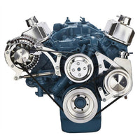 Small Block Chrysler Serpentine Conversion, Power Steering - Polished