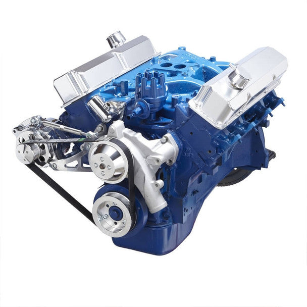 Ford 390 Serpentine System - Alternator Only - Polished