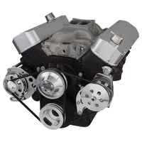 Chevy Big Block V-Belt System - Power Steering LWP - Polished