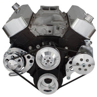 Chevy Big Block V-Belt System - Power Steering LWP - Polished