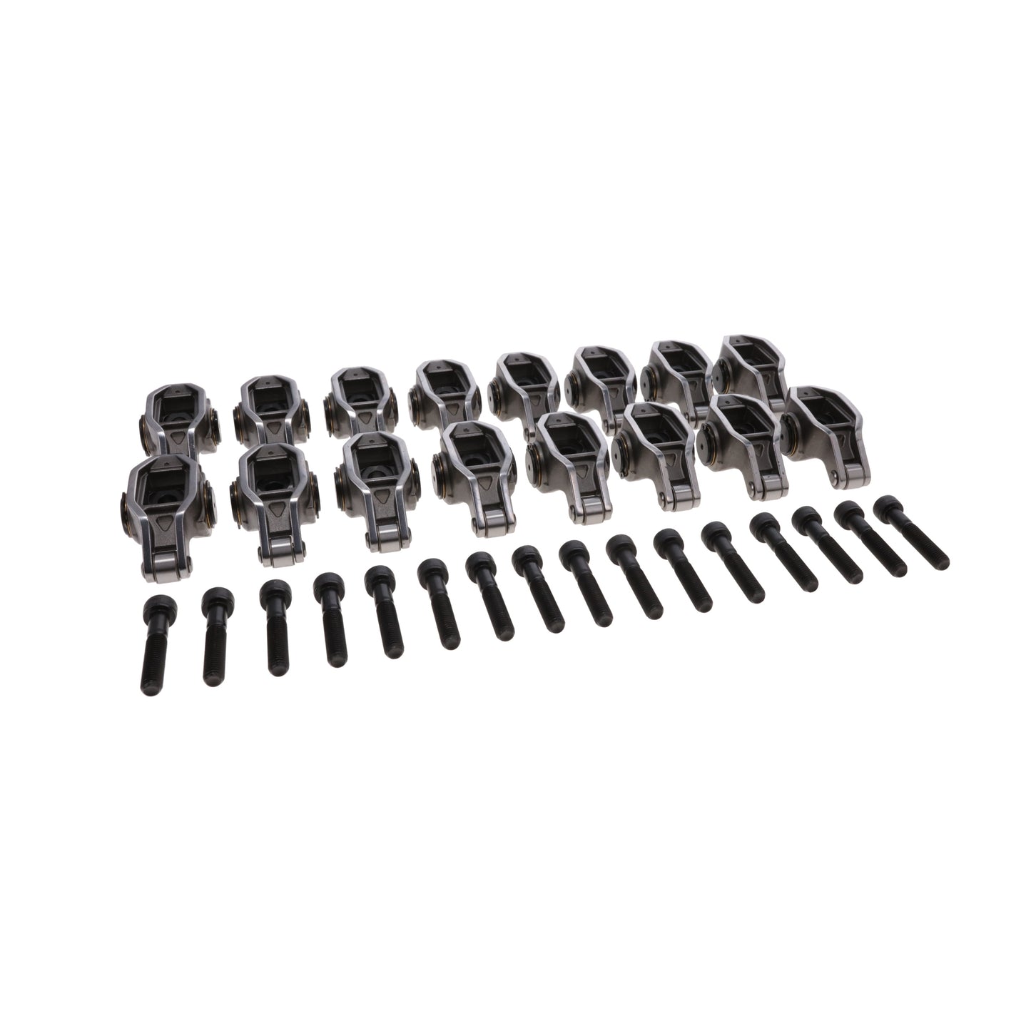 Ford Godzilla Pro Series Cast Steel Rocker Arms, 1.8 Ratio, Bronze Bushing Trunnion, Needle Bearing Tip