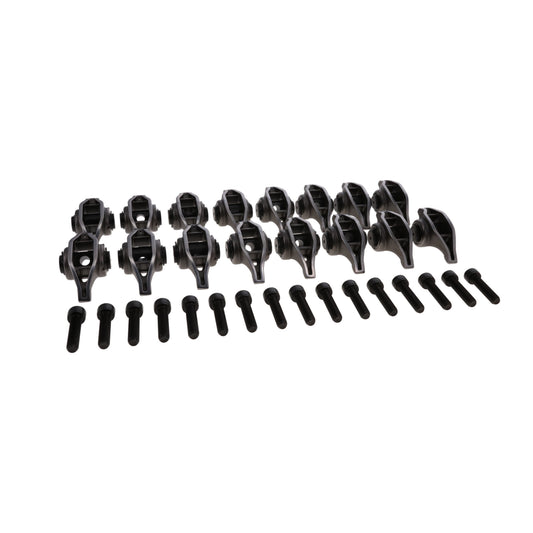 Chevy LT Pro Series Cast Steel Rocker Arms, 1.8 Ratio, Needle Bearing Trunnion