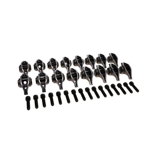 Chevy LT Pro Series Cast Steel Rocker Arms, 1.8 Ratio, Bronze Bushing Trunnion