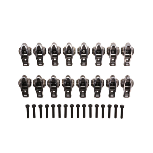 Chevy LT Pro Series Cast Steel Rocker Arms, 1.8 Ratio, Bronze Bushing Trunnion, Needle Bearing Tip
