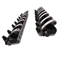 Chevy LS1 Stainless Steel Shaft Pro Series Rocker Arm System, 1.7 Ratio, Needle Bearing Trunnion, Needle Bearing Tip