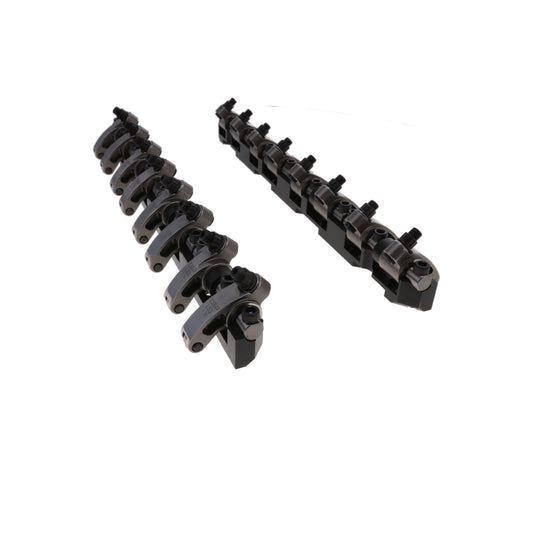 Chevy LS3 Stainless Steel Shaft Pro Series Rocker Arm System, 1.7 Ratio, Needle Bearing Trunnion, Needle Bearing Tip