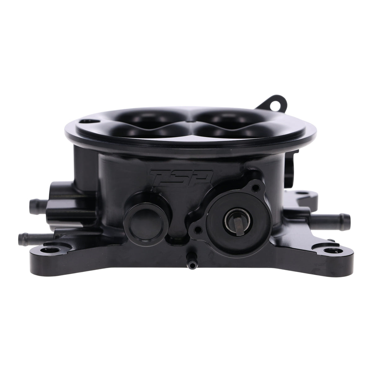 Universal 4-Barrel EFI Billet Aluminum Throttle Body - Black