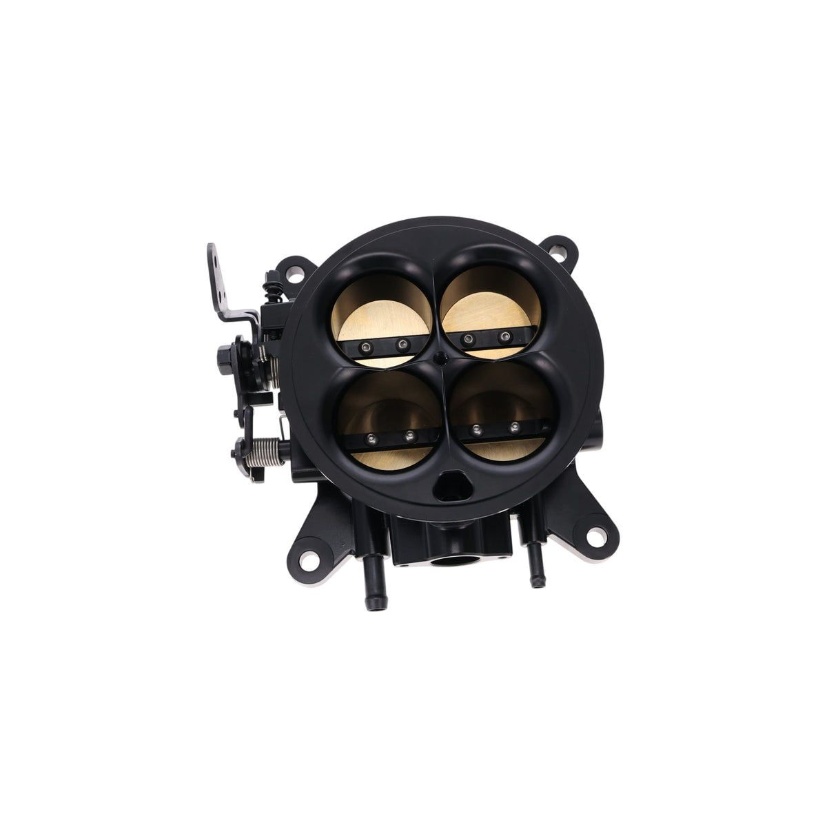 Universal 4-Barrel EFI Billet Aluminum Throttle Body - Black