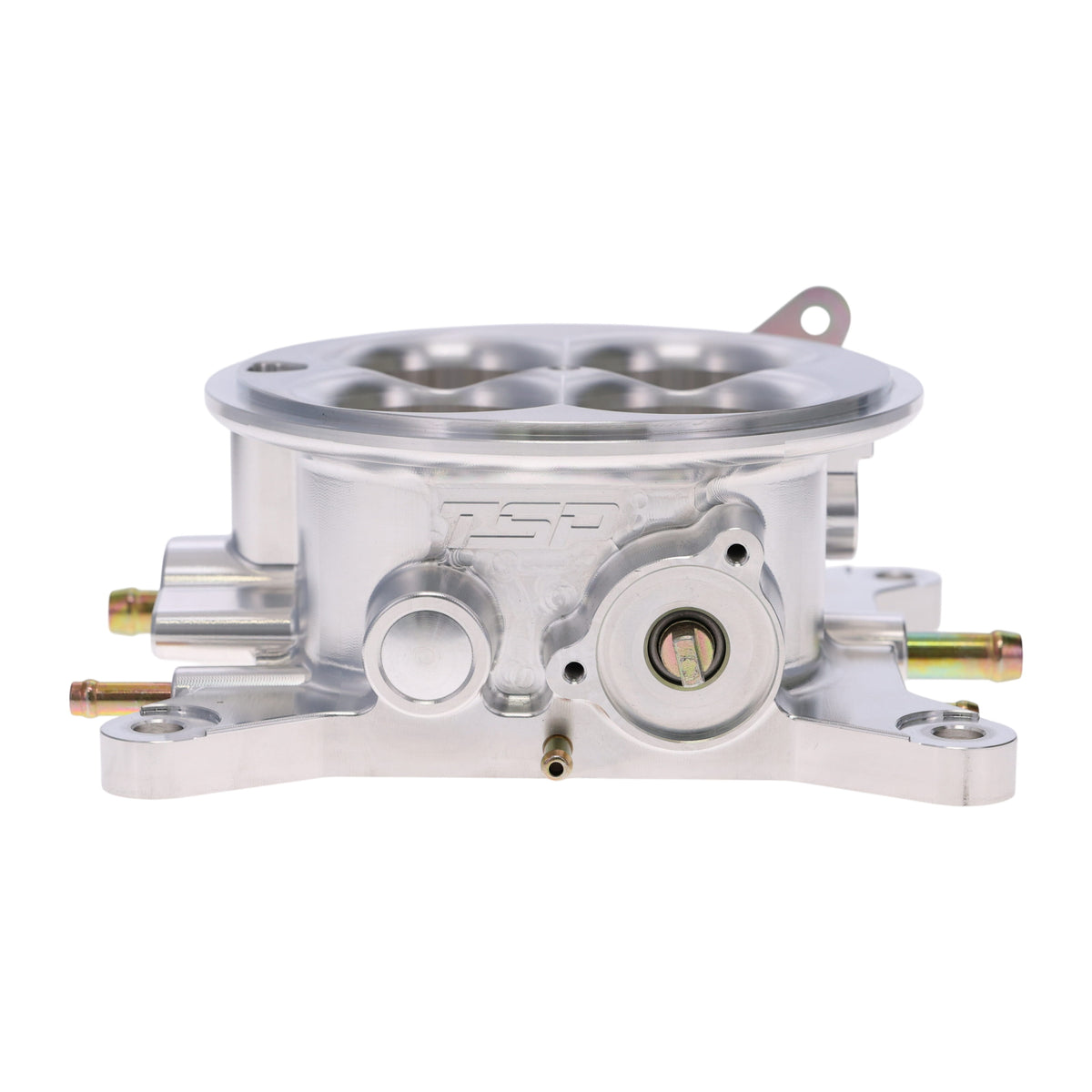 Universal 4-Barrel EFI Billet Aluminum Throttle Body - Natural