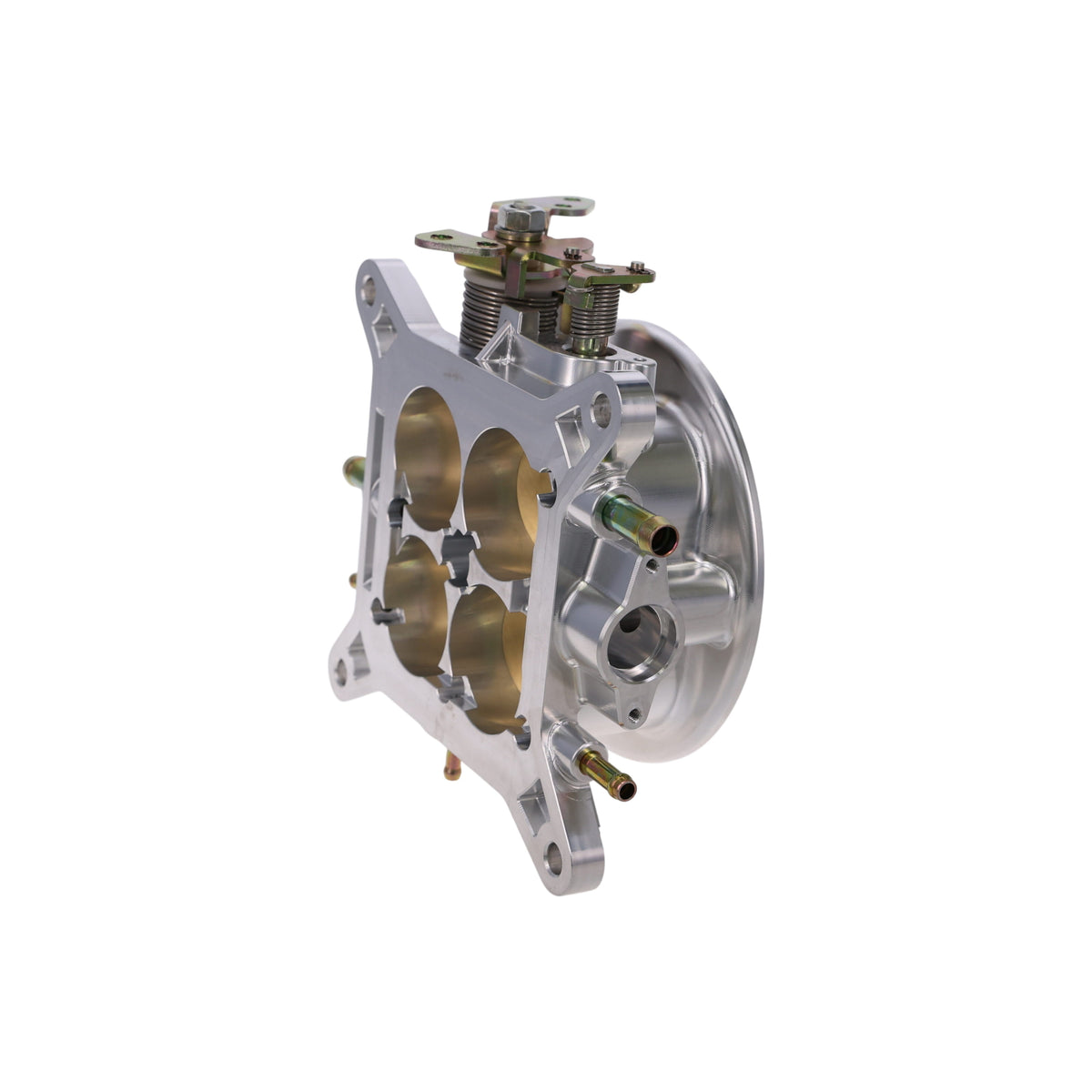 Universal 4-Barrel EFI Billet Aluminum Throttle Body - Natural
