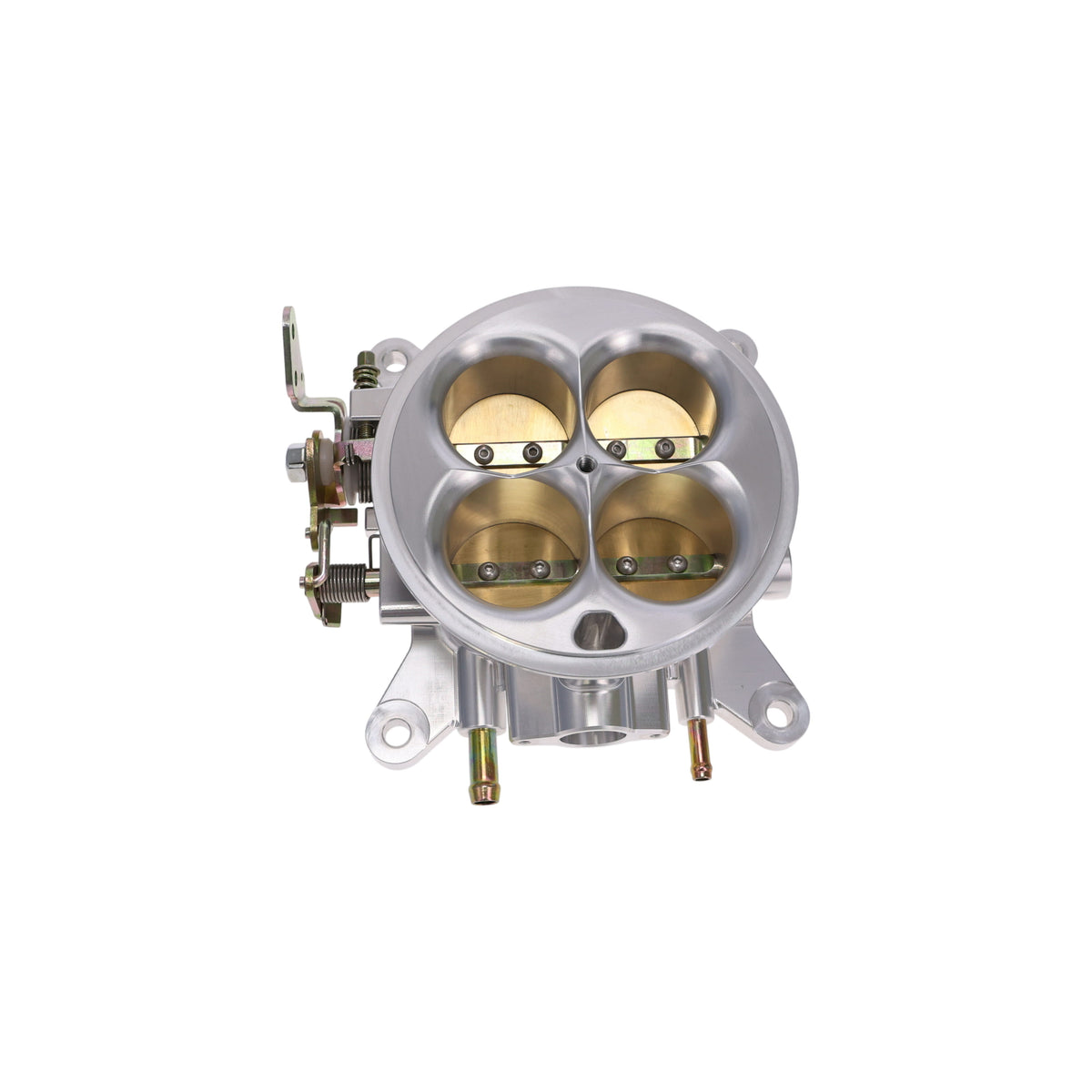 Universal 4-Barrel EFI Billet Aluminum Throttle Body - Natural