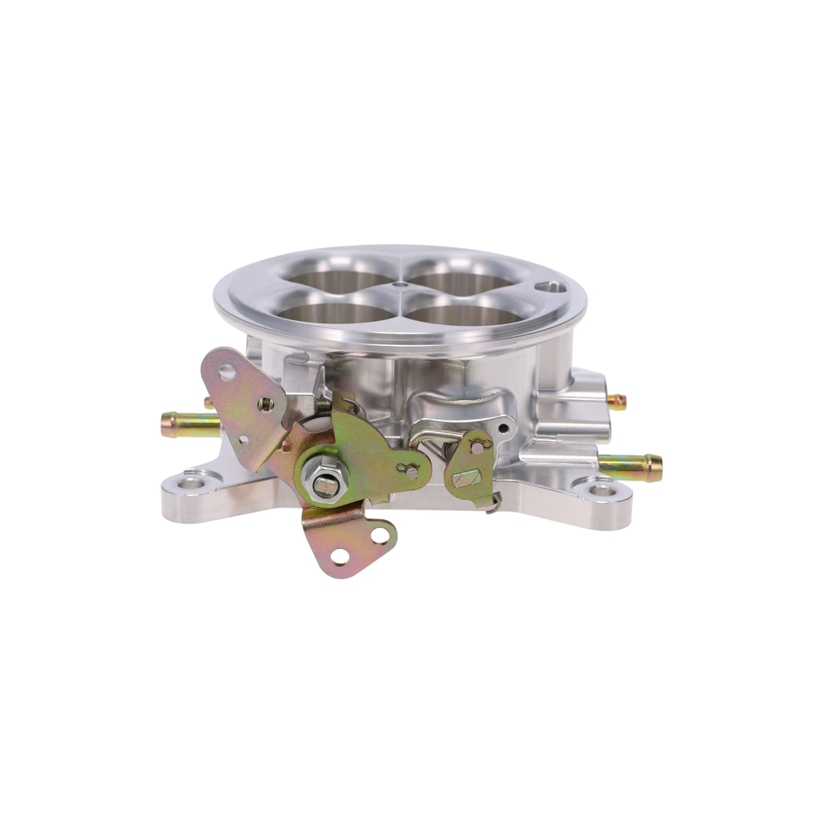 Universal 4-Barrel EFI Billet Aluminum Throttle Body - Natural