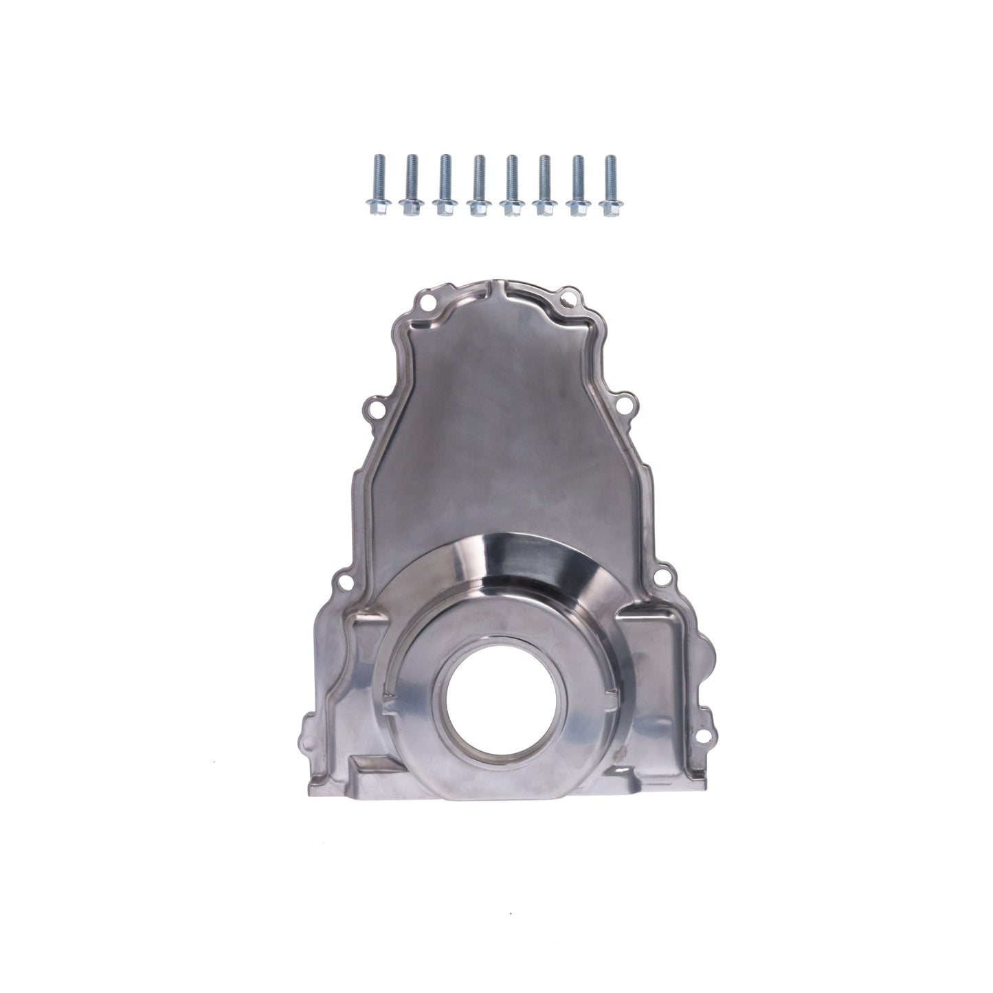 GM LS1/LS6 Polished Aluminum One-piece Timing Cover w/ Hardware