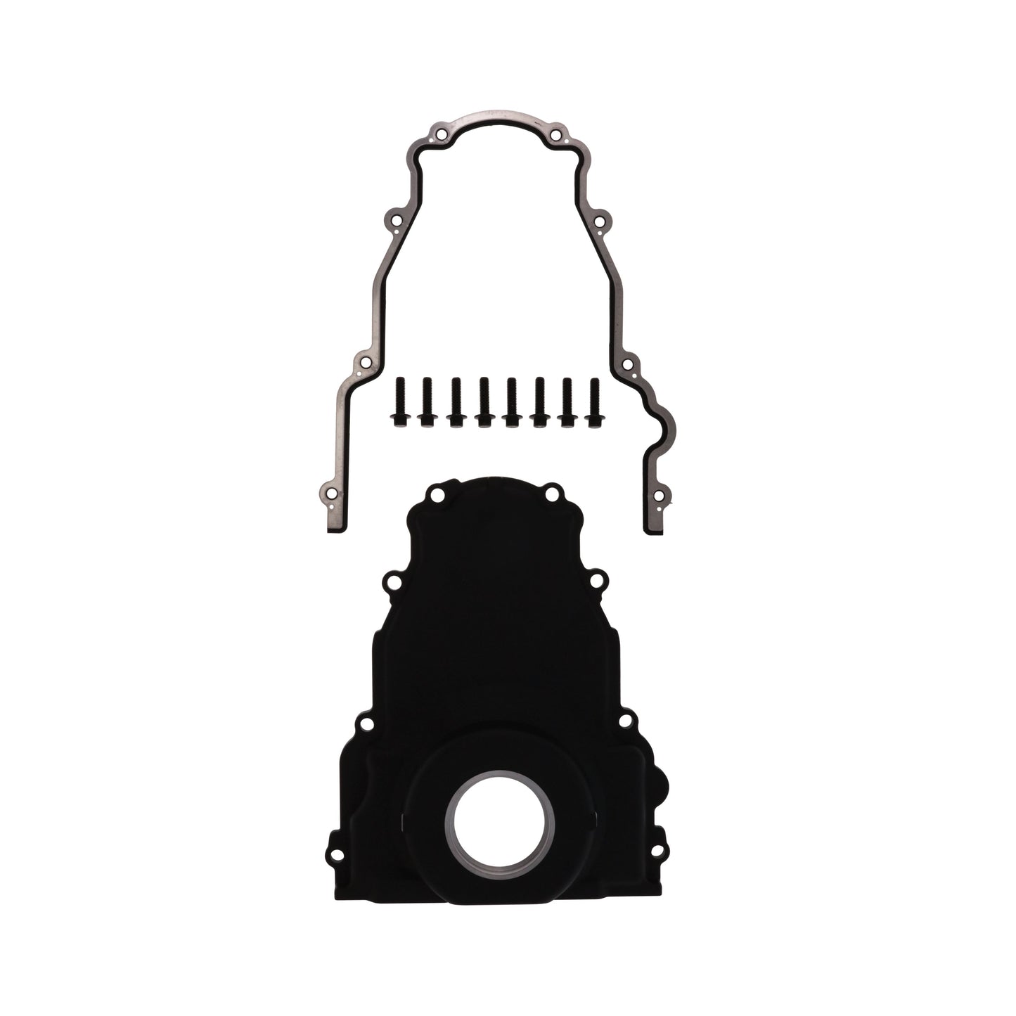 GM LS1/LS6 Black Aluminum One-piece Timing Cover w/ Hardware