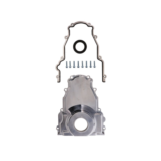 GM LS1/LS6 Polished Aluminum One-piece Timing Cover w/ Hardware