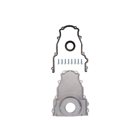GM LS1/LS6 Satin Aluminum One-piece Timing Cover w/ Gasket & Crank Seal & Hardware