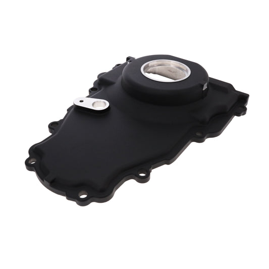 GM LS2/LS3 Black Aluminum One-piece Timing Cover w/ Gasket & Crank Seal & Hardware