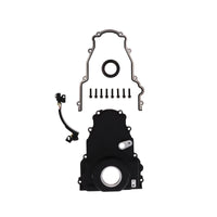 GM LS2/LS3 Black Aluminum One-piece Timing Cover w/ Gasket & Crank Seal & Hardware