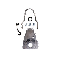 GM LS2/LS3 Satin Aluminum One-piece Timing Cover w/ Gasket & Crank Seal & Hardware