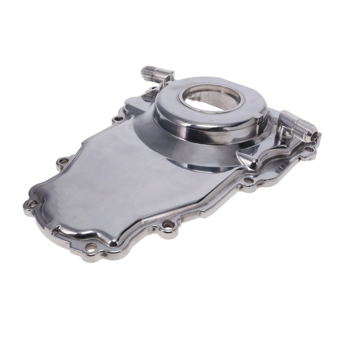 GM LS1/LS6 Polished Aluminum One-piece Timing Cover w/ Hardware