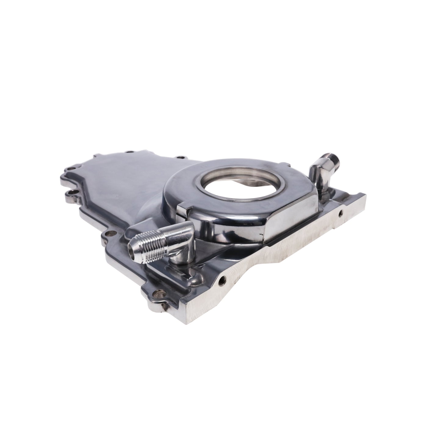 GM LS1/LS6 Polished Aluminum One-piece Timing Cover w/ Hardware