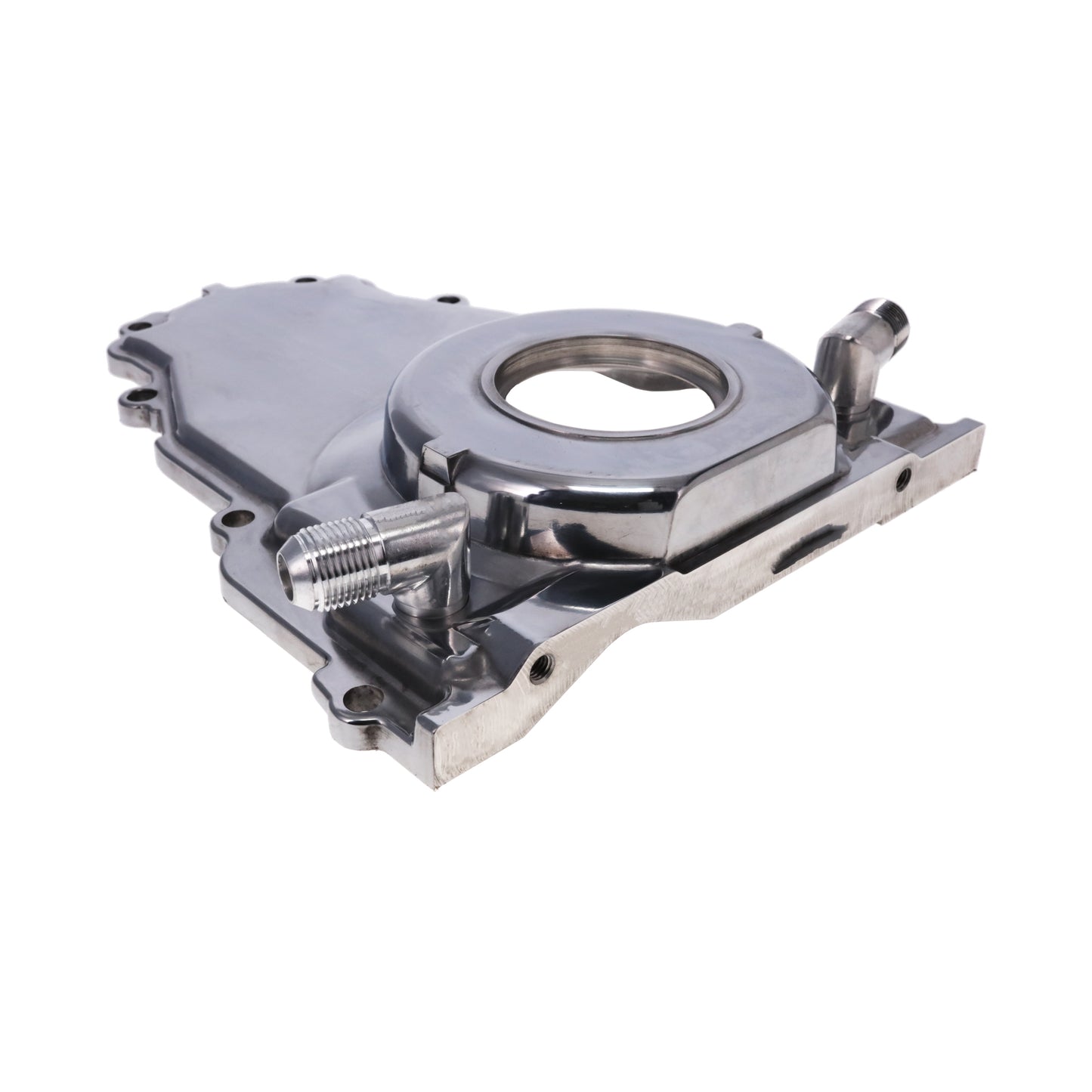 GM LS1/LS6 Polished Aluminum One-piece Timing Cover w/ Gasket & Crank Seal & Hardware