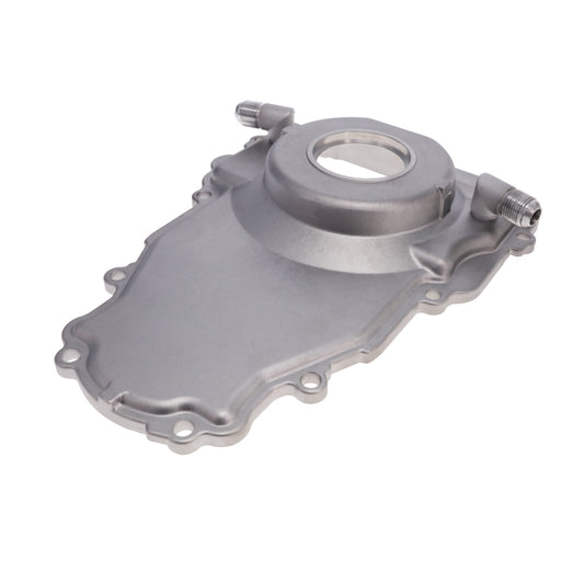 GM LS1/LS6 Satin Aluminum One-piece Timing Cover w/ Gasket & Crank Seal & Hardware